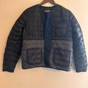 ReCrafted Worn Wear by Patagonia Black and Gray Puffer Jacket